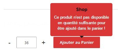 quantités disponibles en stock